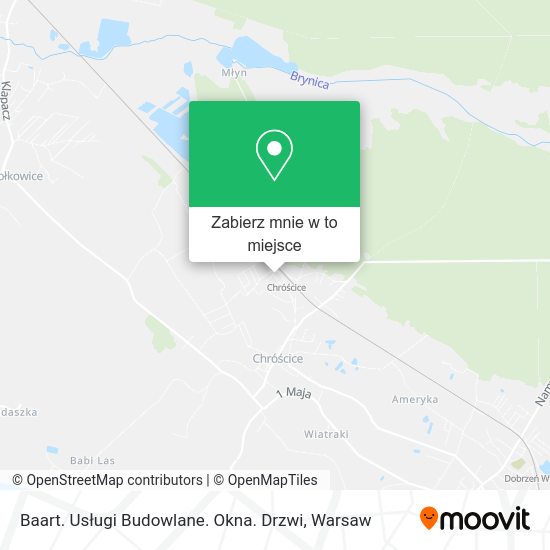 Mapa Baart. Usługi Budowlane. Okna. Drzwi