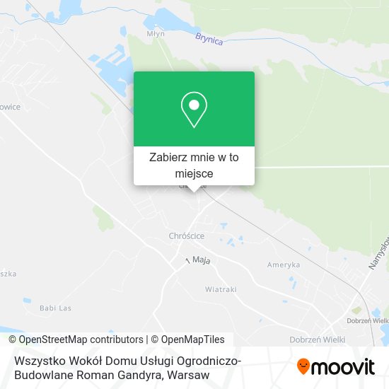 Mapa Wszystko Wokół Domu Usługi Ogrodniczo-Budowlane Roman Gandyra