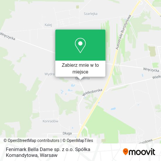 Mapa Fenimark Bella Dame sp. z o.o. Spółka Komandytowa