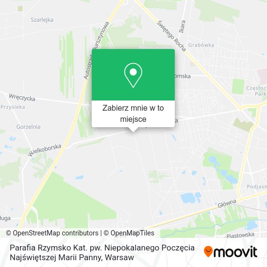 Mapa Parafia Rzymsko Kat. pw. Niepokalanego Poczęcia Najświętszej Marii Panny