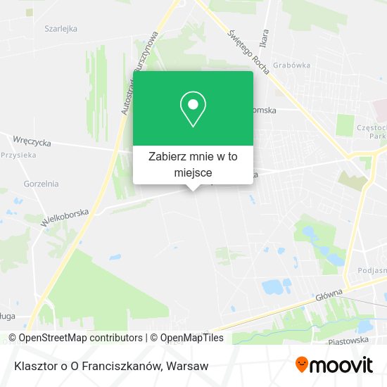 Mapa Klasztor o O Franciszkanów