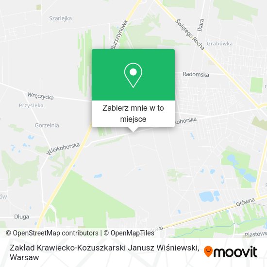 Mapa Zakład Krawiecko-Kożuszkarski Janusz Wiśniewski