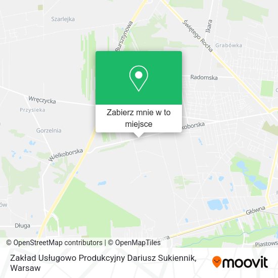 Mapa Zakład Usługowo Produkcyjny Dariusz Sukiennik