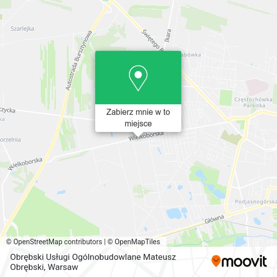 Mapa Obrębski Usługi Ogólnobudowlane Mateusz Obrębski