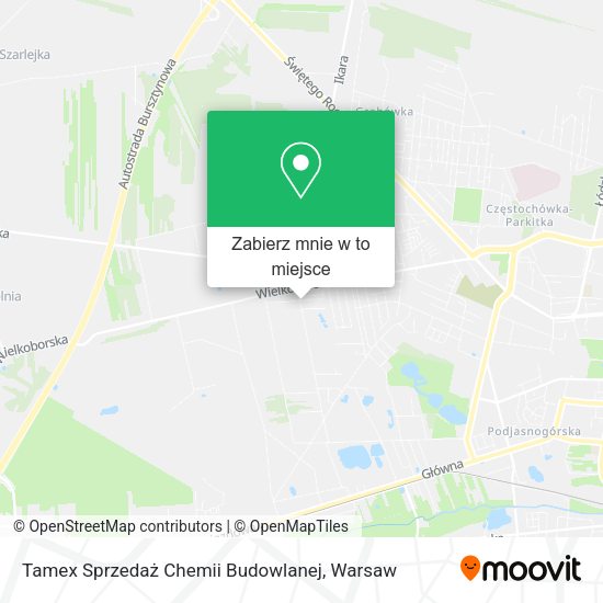 Mapa Tamex Sprzedaż Chemii Budowlanej