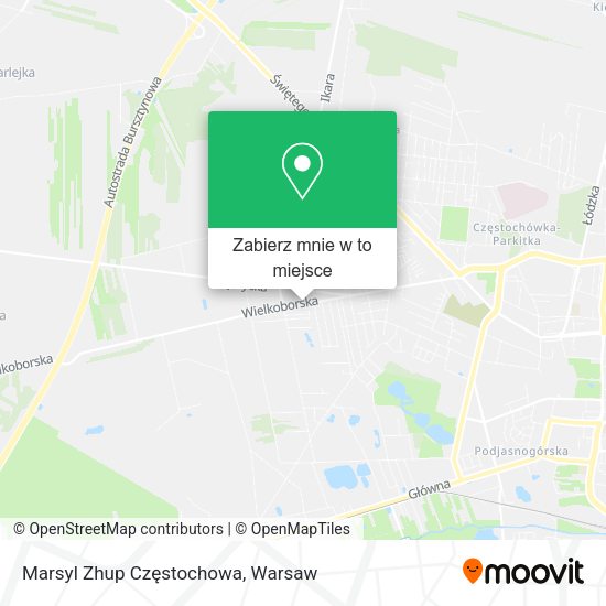 Mapa Marsyl Zhup Częstochowa