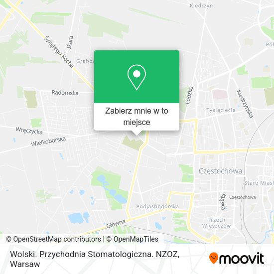 Mapa Wolski. Przychodnia Stomatologiczna. NZOZ