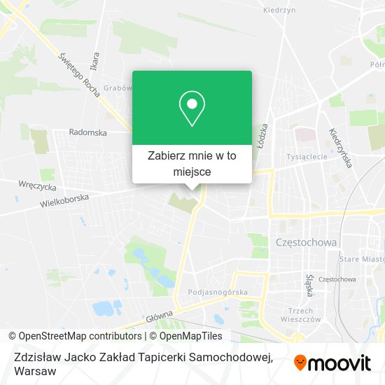 Mapa Zdzisław Jacko Zakład Tapicerki Samochodowej