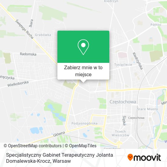 Mapa Specjalistyczny Gabinet Terapeutyczny Jolanta Domalewska-Krocz