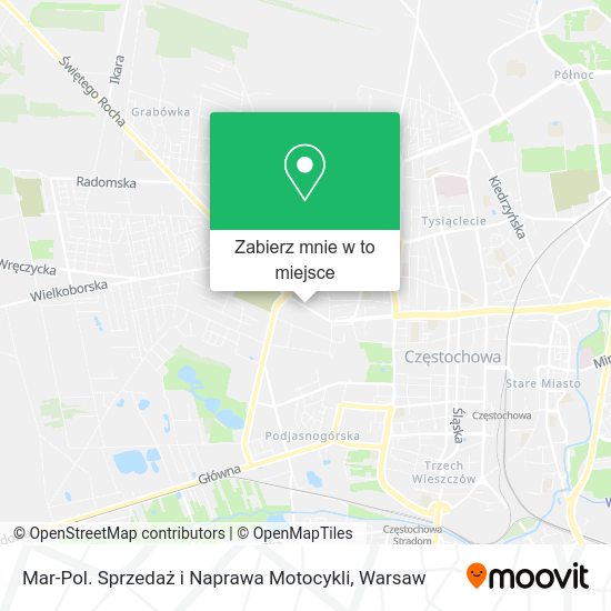 Mapa Mar-Pol. Sprzedaż i Naprawa Motocykli