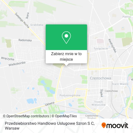 Mapa Przedsiebiorstwo Handlowo Uslugowe Szron S C