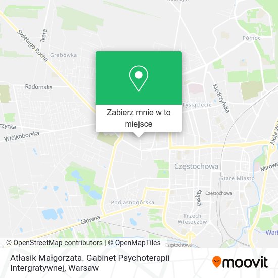 Mapa Atłasik Małgorzata. Gabinet Psychoterapii Intergratywnej