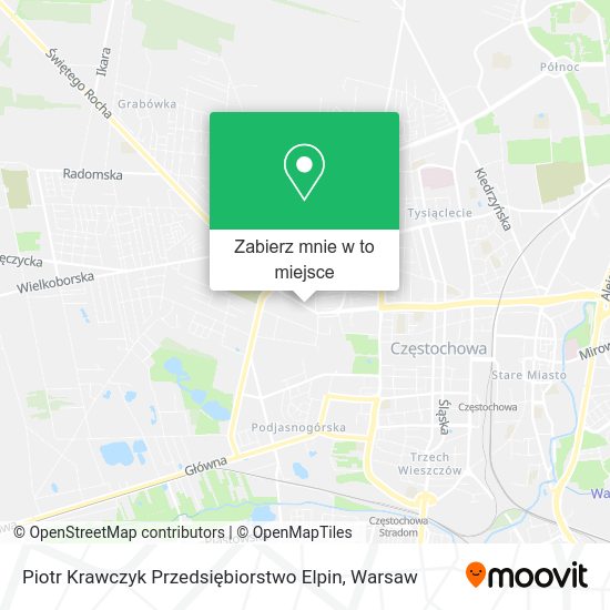 Mapa Piotr Krawczyk Przedsiębiorstwo Elpin