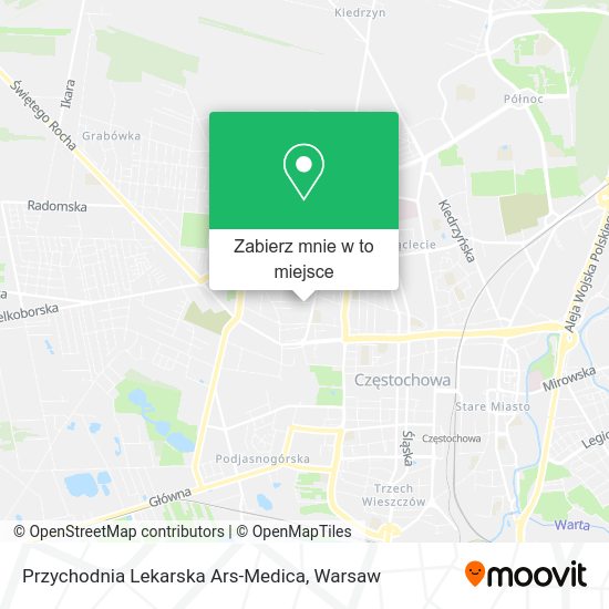 Mapa Przychodnia Lekarska Ars-Medica