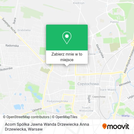 Mapa Acom Spółka Jawna Wanda Drzewiecka Anna Drzewiecka