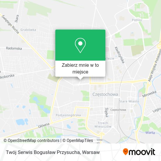 Mapa Twój Serwis Bogusław Przysucha