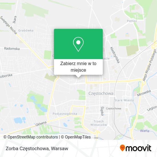 Mapa Zorba Częstochowa