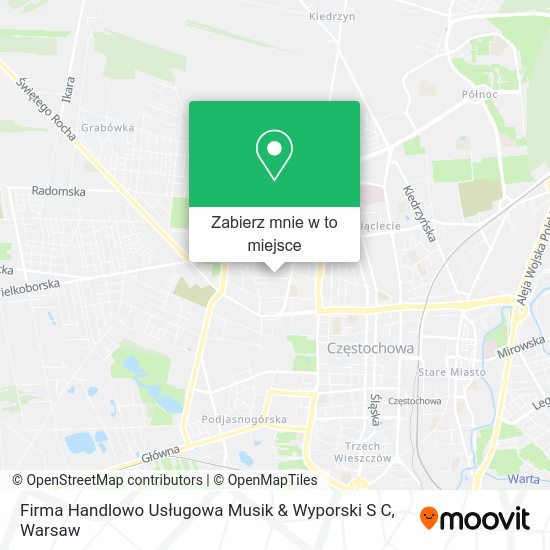 Mapa Firma Handlowo Usługowa Musik & Wyporski S C