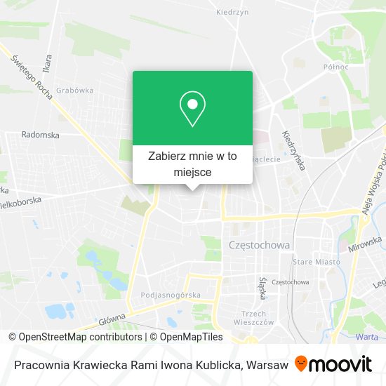 Mapa Pracownia Krawiecka Rami Iwona Kublicka