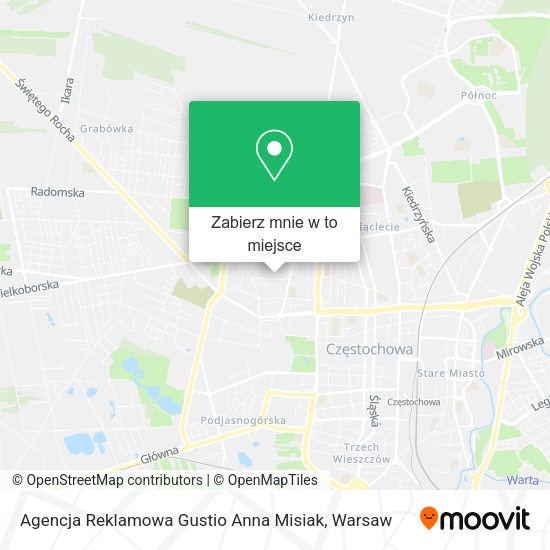 Mapa Agencja Reklamowa Gustio Anna Misiak