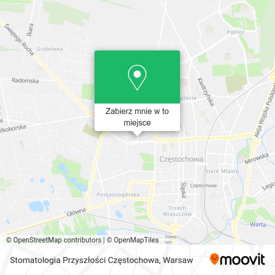 Mapa Stomatologia Przyszłości Częstochowa