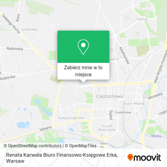 Mapa Renata Karwala Biuro Finansowo-Księgowe Erka