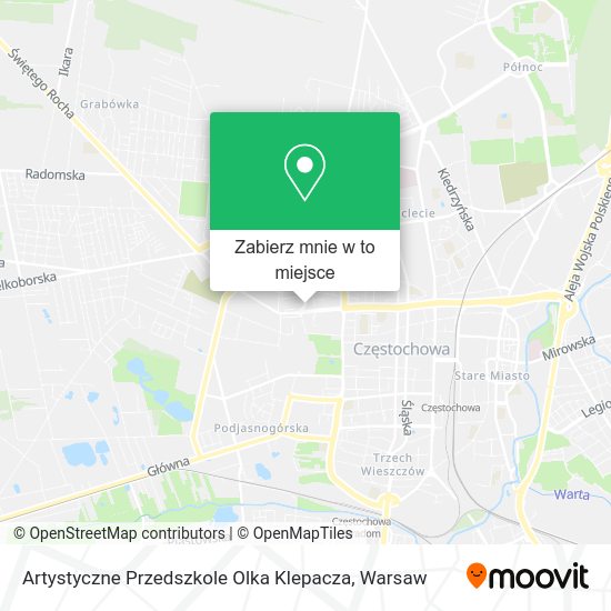 Mapa Artystyczne Przedszkole Olka Klepacza