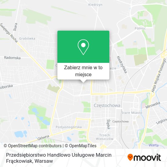 Mapa Przedsiębiorstwo Handlowo Usługowe Marcin Frąckowiak