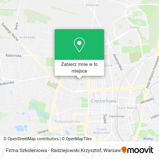 Mapa Firma Szkoleniowa - Radziejowski Krzysztof