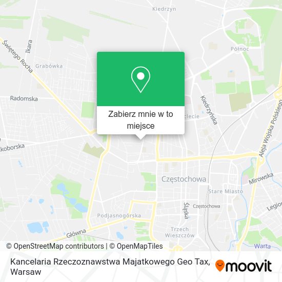 Mapa Kancelaria Rzeczoznawstwa Majatkowego Geo Tax