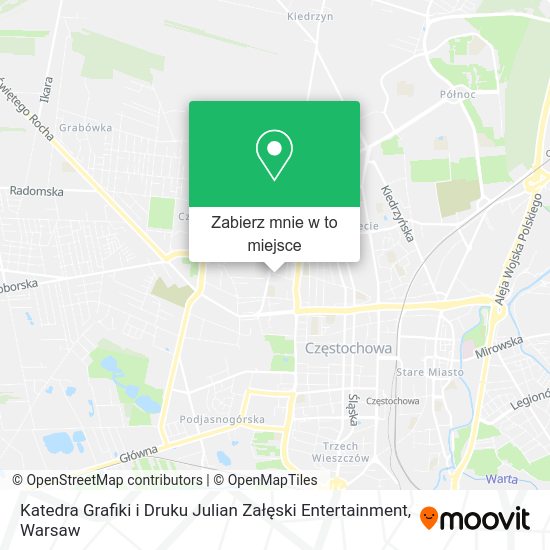 Mapa Katedra Grafiki i Druku Julian Załęski Entertainment