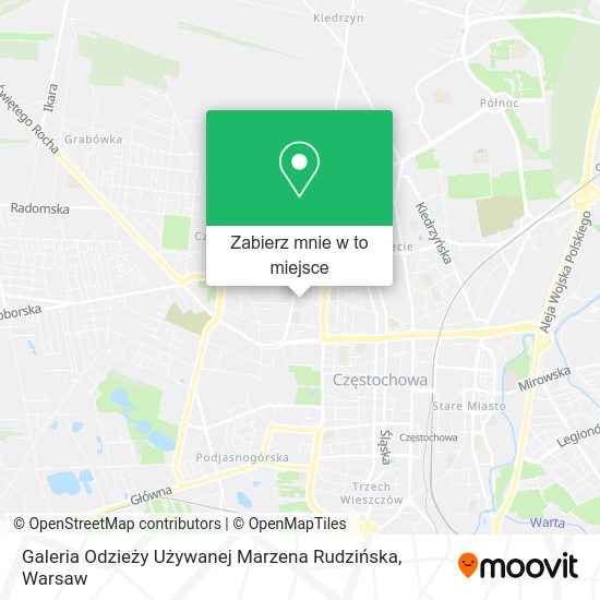 Mapa Galeria Odzieży Używanej Marzena Rudzińska