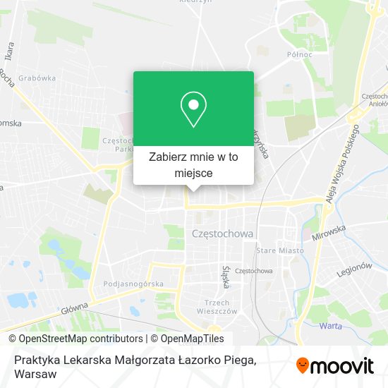 Mapa Praktyka Lekarska Małgorzata Łazorko Piega