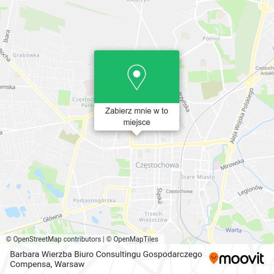 Mapa Barbara Wierzba Biuro Consultingu Gospodarczego Compensa