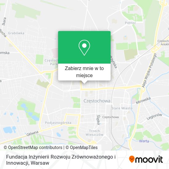 Mapa Fundacja Inżynierii Rozwoju Zrównoważonego i Innowacji