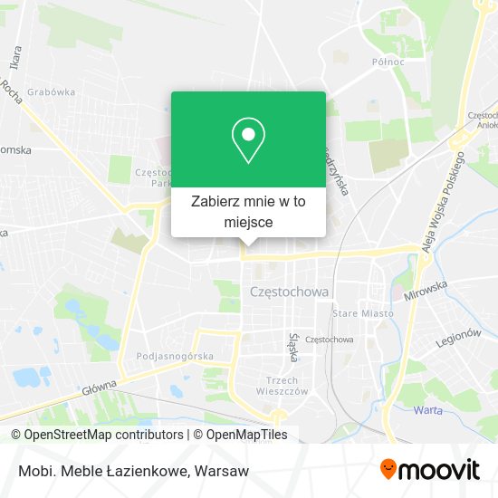 Mapa Mobi. Meble Łazienkowe