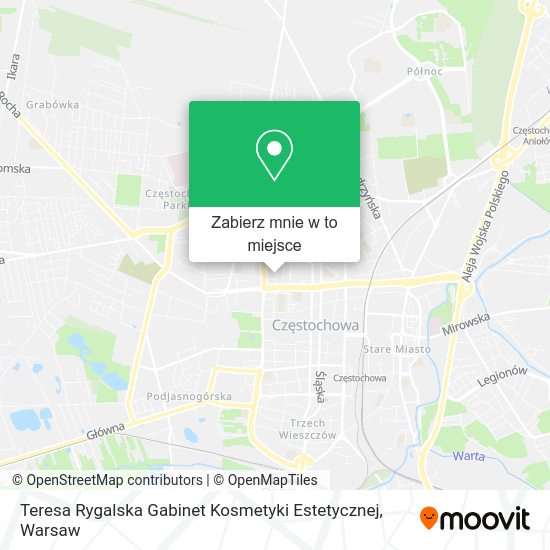 Mapa Teresa Rygalska Gabinet Kosmetyki Estetycznej