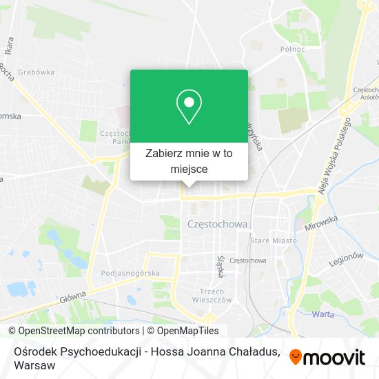 Mapa Ośrodek Psychoedukacji - Hossa Joanna Chaładus