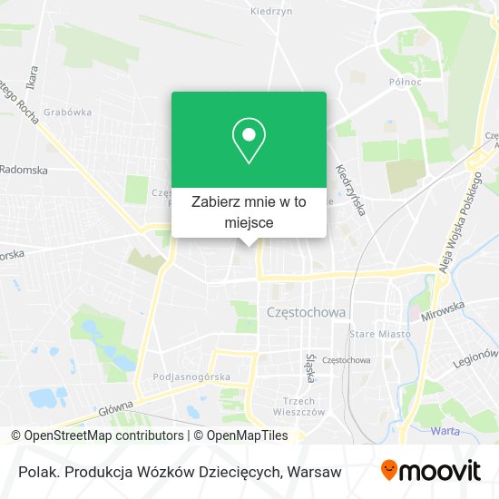 Mapa Polak. Produkcja Wózków Dziecięcych