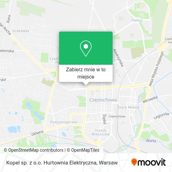 Mapa Kopel sp. z o.o. Hurtownia Elektryczna