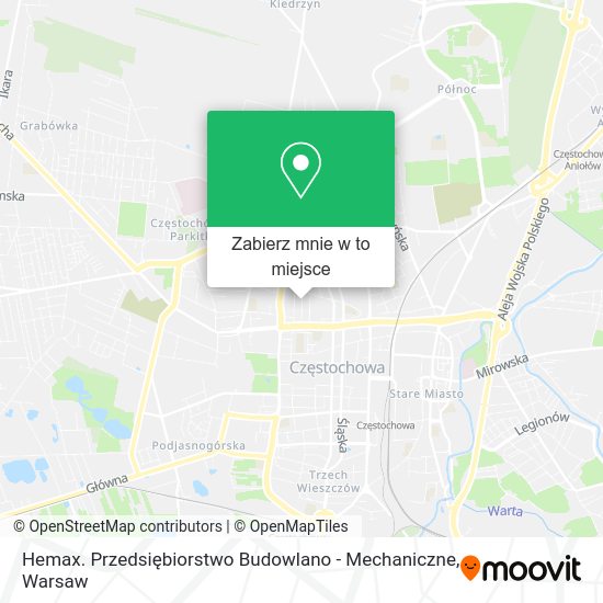 Mapa Hemax. Przedsiębiorstwo Budowlano - Mechaniczne