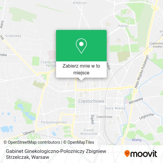 Mapa Gabinet Ginekologiczno-Połozniczy Zbigniew Strzelczak