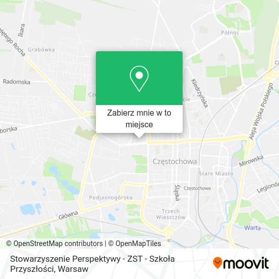 Mapa Stowarzyszenie Perspektywy - ZST - Szkoła Przyszłości