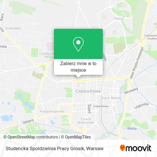 Mapa Studencka Spoldzielnia Pracy Grosik