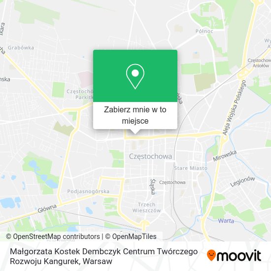 Mapa Małgorzata Kostek Dembczyk Centrum Twórczego Rozwoju Kangurek