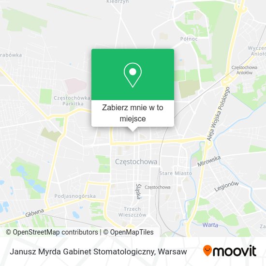 Mapa Janusz Myrda Gabinet Stomatologiczny