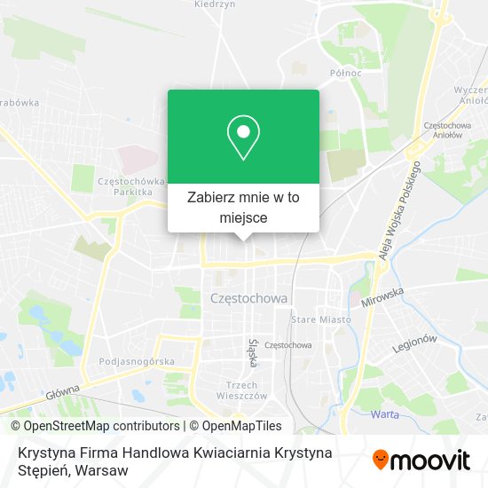 Mapa Krystyna Firma Handlowa Kwiaciarnia Krystyna Stępień