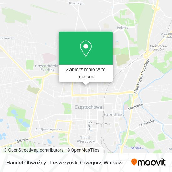 Mapa Handel Obwoźny - Leszczyński Grzegorz