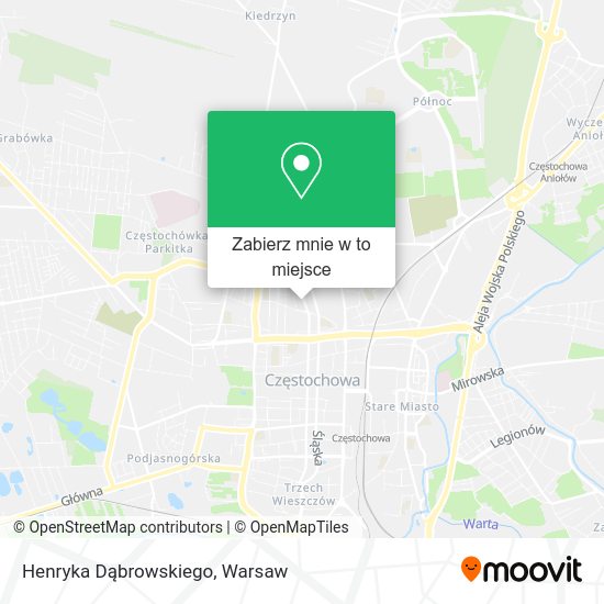 Mapa Henryka Dąbrowskiego