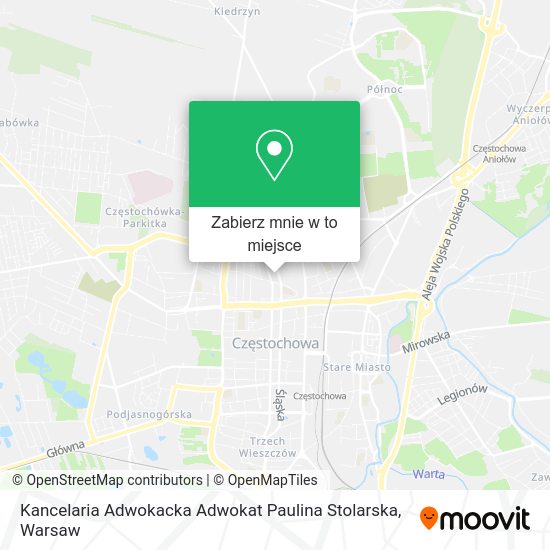 Mapa Kancelaria Adwokacka Adwokat Paulina Stolarska